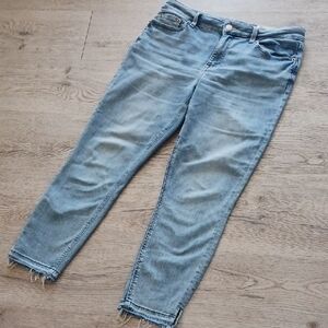 Stylish Cosmic Blue Love Ankle Jeans for Women Size 30